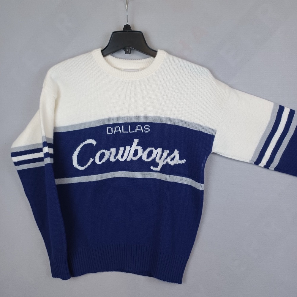 VTG Dallas Cowboys NFL Pro Line Cliff Engle Sweater Wool Blend USA Mens Small